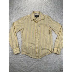 ABERCROMBIE & FITCH Mens Long Sleeve Yellow Stripe